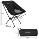 Trizand Folding Camping Chair, Black