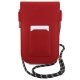Hello Kitty Leather Hiding Kitty Cord Bag, Red