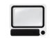 Magnifying Glass with Light LED16 Folding 3.5x Reading Magnifier, White-Black