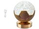 LED naktslampiņa Futbola bumba, 3 gaismas režīmi, USB-C, balta/zelta