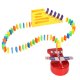 Domino Blocks Set with Airplane Launcher STEM Educational Toy for Kids