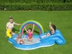 Bestway 53092 Inflatable Play Center Rainbow, 257x145x91 cm