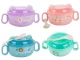 Baby Feeding Tableware Set: Bowl with Lid and Spoon, 600ml