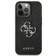 Guess Saffiano 4G Metal Logo Case for iPhone 13 Pro / 13, Black