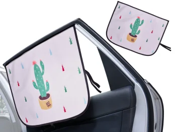 Magnetic Car Window Sunshade Cactus