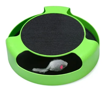 Interactive Cat Toy - Running Mouse with Scratching Pad
