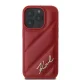 Karl Lagerfeld Quilted Signature Case for iPhone 16 Pro Max, Red