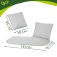 2-Person Hanging Chair Cushion Set Gardlov, Grey