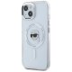 Karl Lagerfeld IML Metal Karl Head MagSafe Case for iPhone 15 Plus, White
