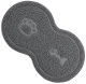 Dog and Cat Bowl Mat, Dark Grey