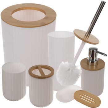 6-Piece Bathroom Accessories Set Ruhhy 24635, White