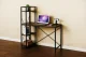 Modern Loft Reversible Desk with 3 Shelves Modern Oak