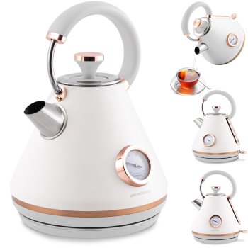 Berdsen BD-701 Electric Kettle with Thermometer, 1.7 L, White