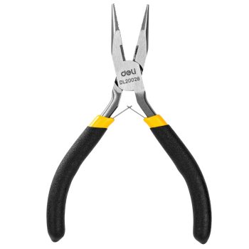 Deli Mini Tools Long Nose Pliers 125mm, Yellow