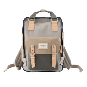 Himawari 188L 14'' Laptop Backpack, 16 L, Gray-Beige
