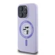 Karl Lagerfeld Silicone Karl&Choupette Heads Ring MagSafe Phone Case Cover iPhone 16 Pro Max - Purple