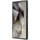 DKNY Samsung Galaxy S24 Ultra Case Leather Monogram Metal Logo MagSafe, Black