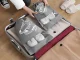 Travel Shoe and Clothes Storage Bag with Drawstring, Grey