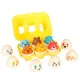 Educational Egg Sorter Montessori with Animals, 6 pcs