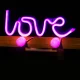 Forever Light FLNE05 LED Neon LOVE Sign, Pink