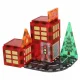 3D Magnetic Building Blocks Fire Station, 48 Pieces