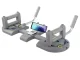 Multifunctional Push-Up Board with Handles and Timer, Grey