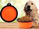 Collapsible Silicone Travel Bowl for Dogs and Cats, 800 ml, Orange
