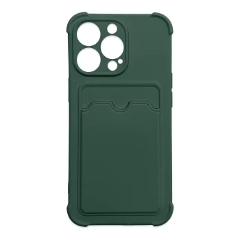 Dėklas Xiaomi Redmi 10X 4G / Redmi Note 9 Card Armor Case su kortelių dėklu, žalias