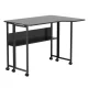 Maclean MC-126 L/B Folding L-Shaped Desk, 100x73cm, Black