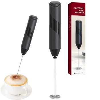 Mini Milk Frother Black