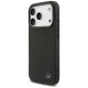 Mercedes iPhone 17 Pro Case Leather Large Laurel Leave MagSafe, Black
