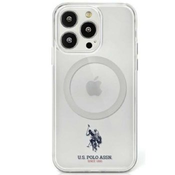 Apple iPhone 15 6.1'' US Polo Magsafe Collection Case Cover (USHMP15SUCIT), Transparent | Telefona Maciņš Vāks...