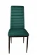 Mebelki24 Velvet Dining Chairs, Green, 4 pcs