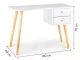 ModernHome Scandinavian Writing Desk with 2 Drawers WYJ-125