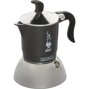 Bialetti Fiammetta Induction Espresso Maker, 2 Cups, Grey