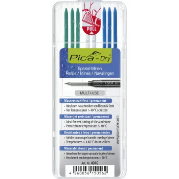 Pica DRY Refills Special 2.8 mm Marker Leads, 8 Pieces, Multi-Colour