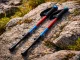 Verk Group Nordic Walking and Trekking Poles with Tips and Bag, Red