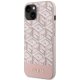 Guess iPhone 14 Plus Case GCube Stripes MagSafe, Pink