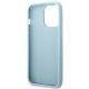 Guess Saffiano 4G Small Metal Logo vāciņš iPhone 13 / 13 Pro - Zils