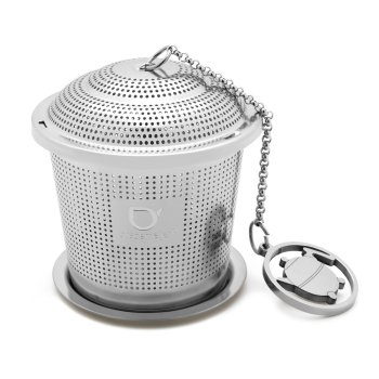 Bredemeijer 191006 Stainless Steel Tea Infuser with Chain & Tray