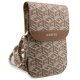 Guess Universal Phone Bag Wallet Gcube Stripe, Brown