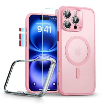 ESR Classic Pro Set Halolock MagSafe Phone Case Cover iPhone 16 Pro Max - Pink