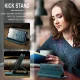 Samsung Galaxy A34 (SM-A346) CASEME Wallet Magnetic Leather Case Cover, Blue