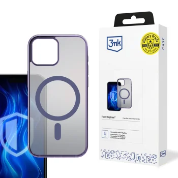 3Mk Protection Frosty MagCase for Apple iPhone 15 - Purple