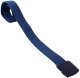 Tactical fabric belt for trousers, 110 cm, blue