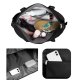 Adjustable Bag for Hiking Camping Canoeing Traveling Beach, Black