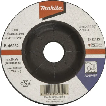 Makita Grinding Wheel for Steel and Metal 115 x 6 x 22.23 mm B-46252