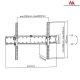 Maclean MC-668 TV Wall Mount, 37-85\", up to 40kg, VESA 600x400, Black