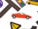 Bath Toy - Foam Puzzle for Kids Cars and Street, 23 pcs