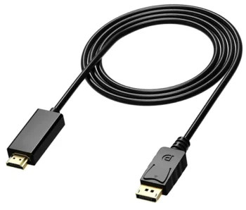 DisplayPort to HDMI Cable, 1.8m, 4K Support, Black
